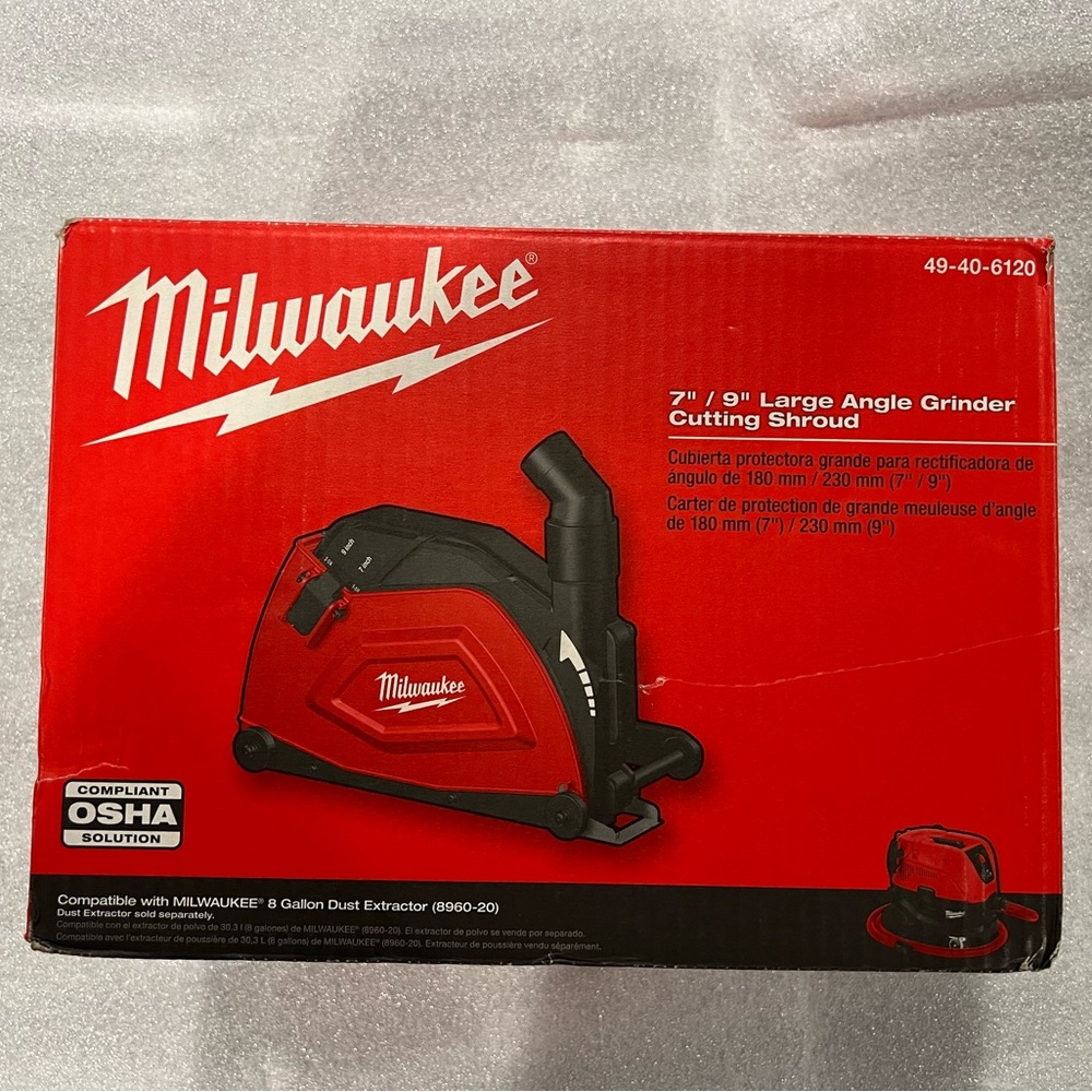 Milwaukee 7 In./ 9 In. Large Angle Grinder Cutting Shroud